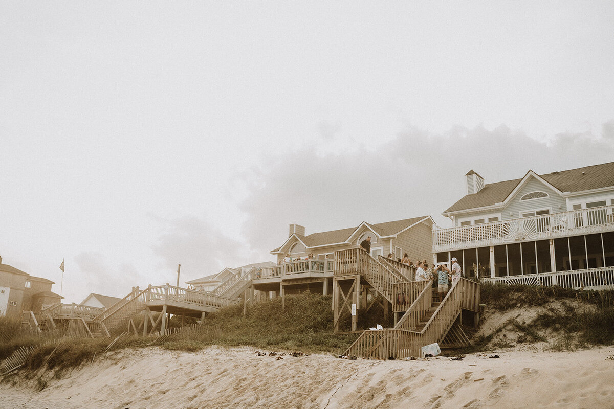 topsail beach wedding ceremony surf city nc 