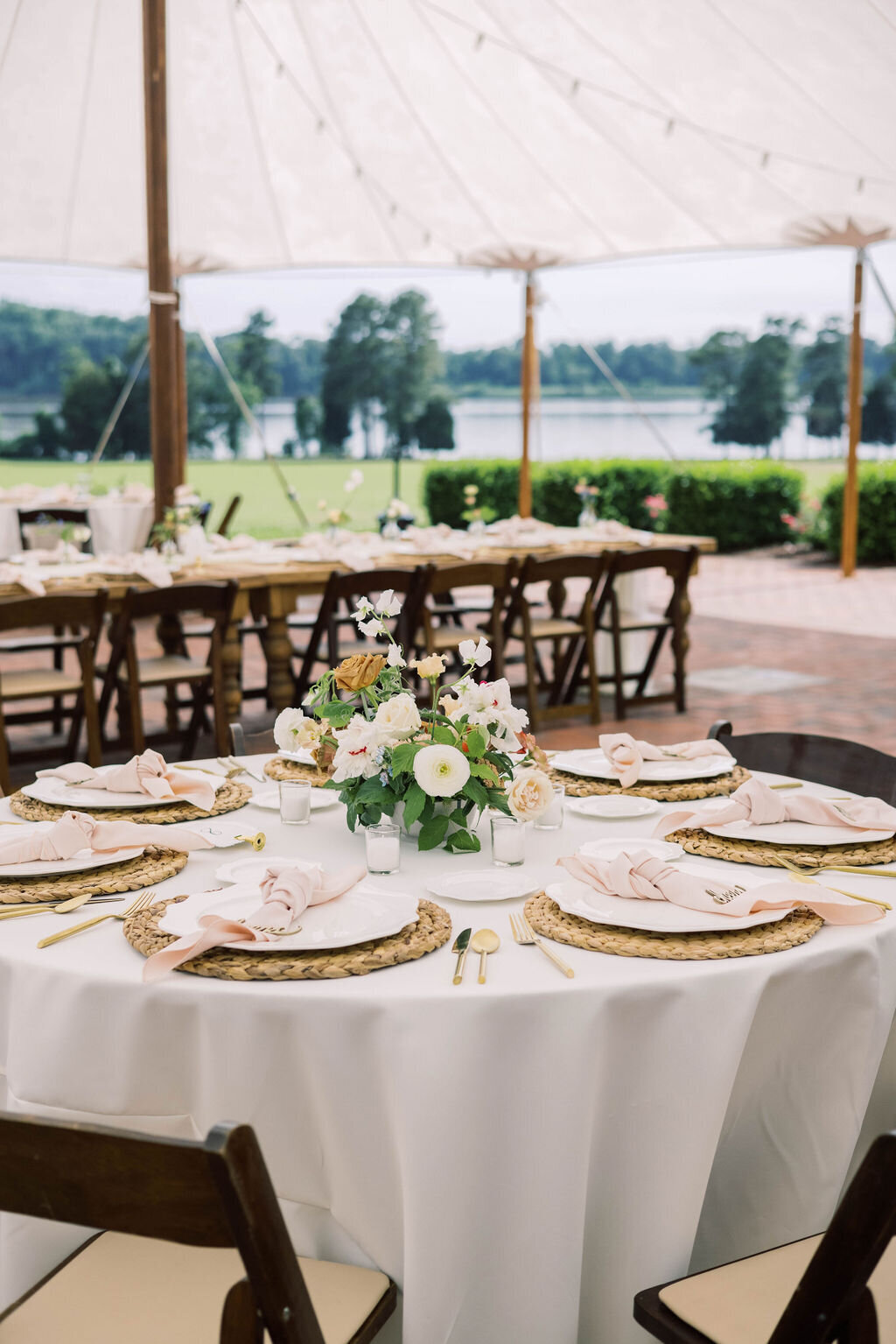 Kate Campbell Floral Summer Tented Wedding at Brittland Estate by Ashley Boyan Photography-101
