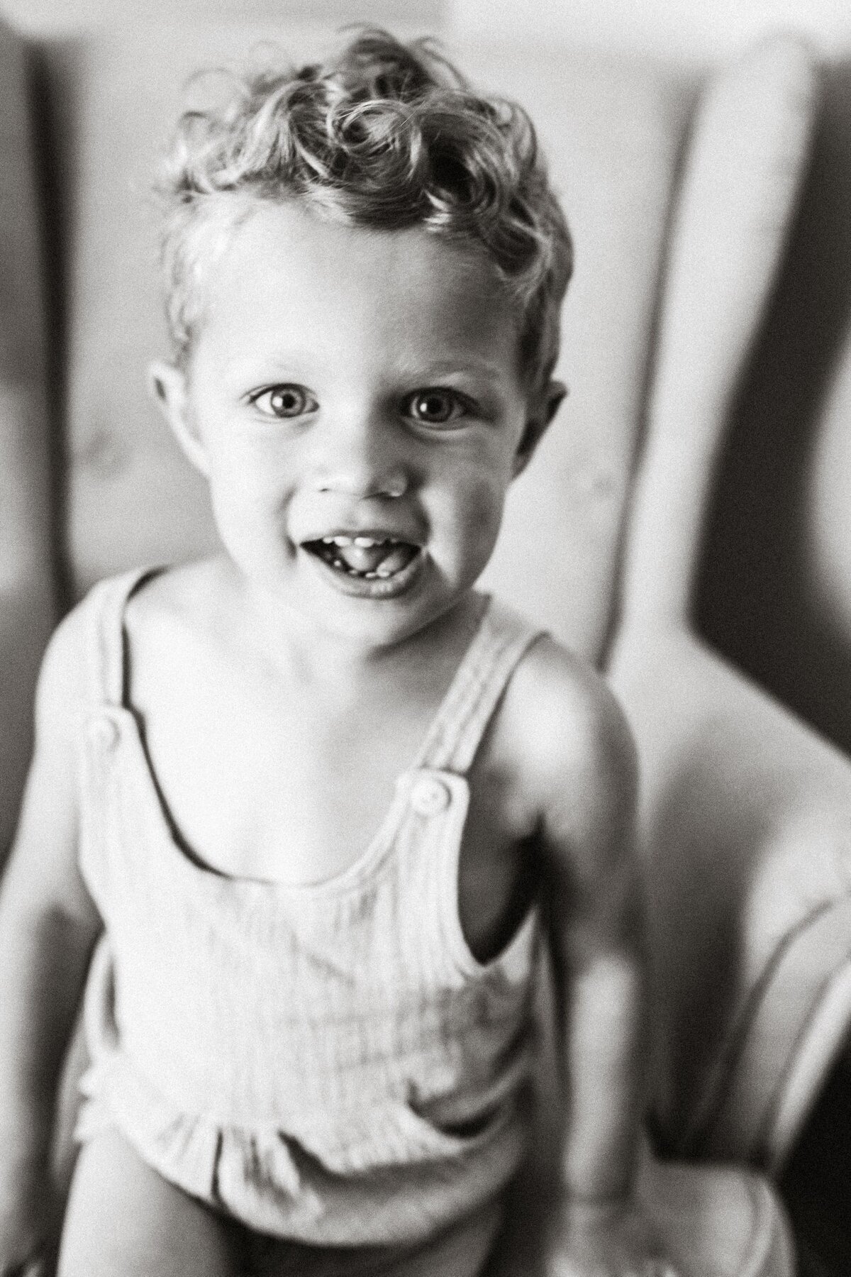 Black and white portrait of little boy in Ringwood East for Melbourne Family Photography session with Sapphire and Stone Photography