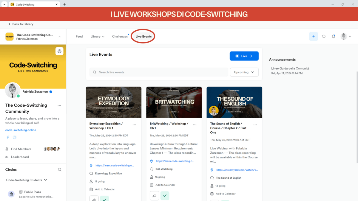 The Live Events