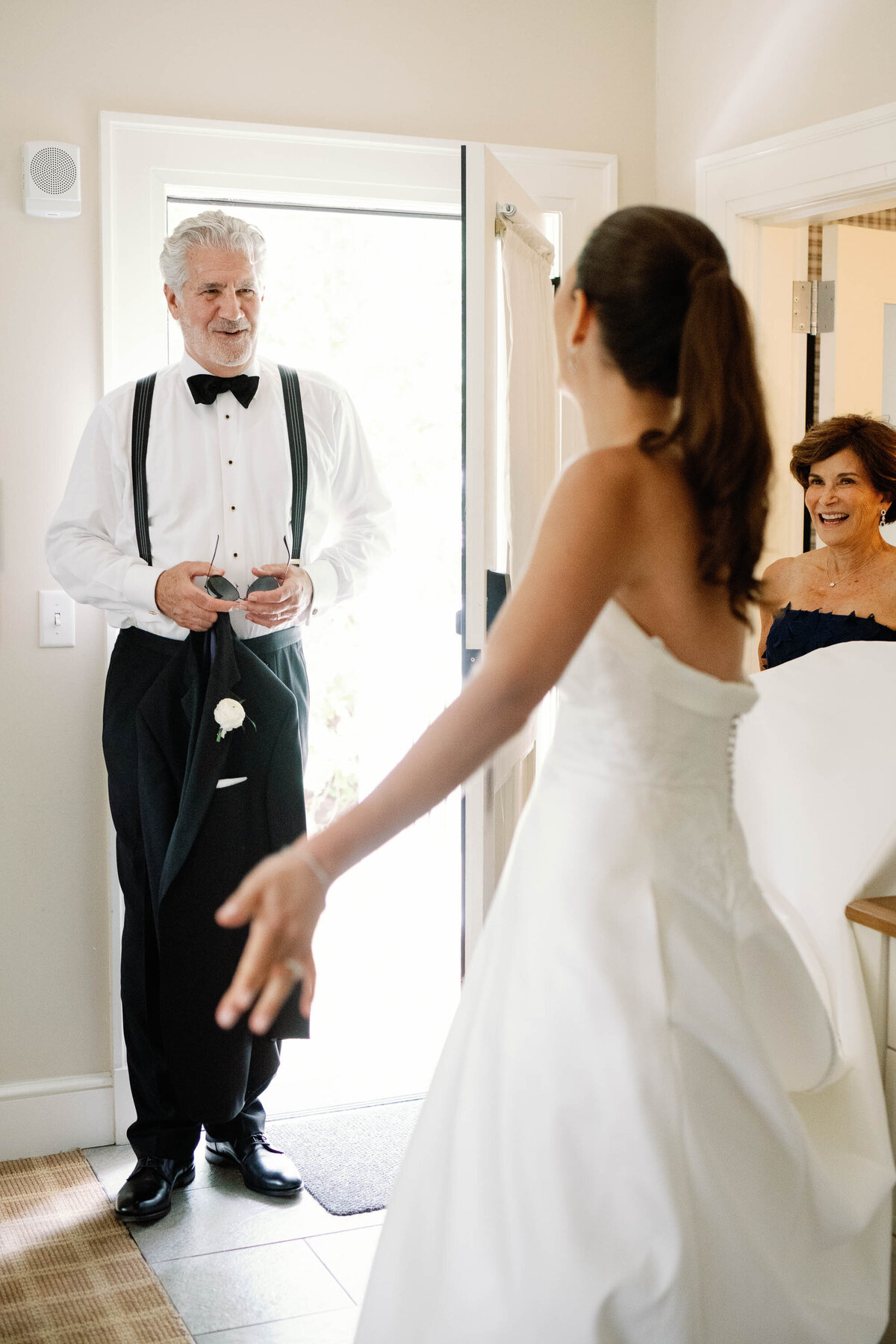 Dad sees daughter at hildene wedding in manchster, vt