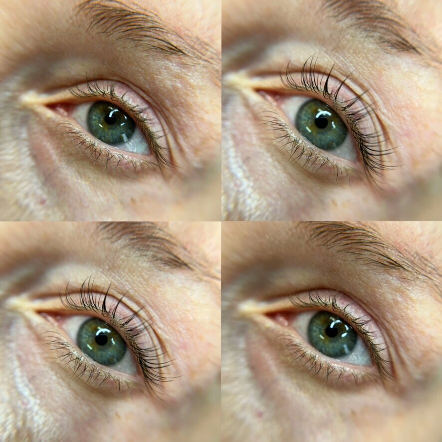 Lash lift and tint service is pictured