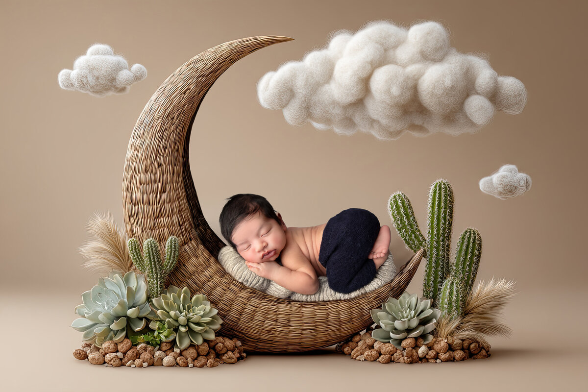 Phoenix Arizona newborn photos cactus