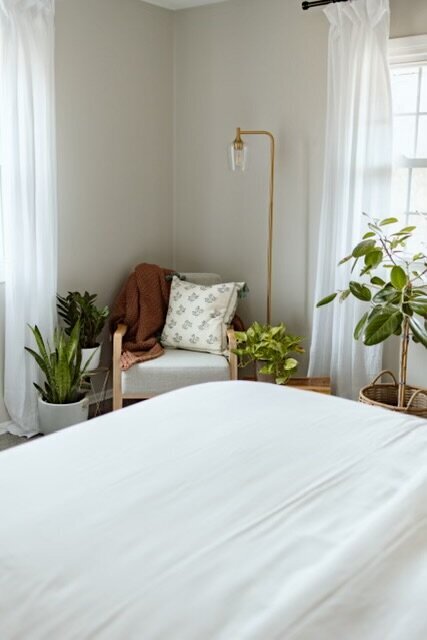 room - close up of chair and bed 