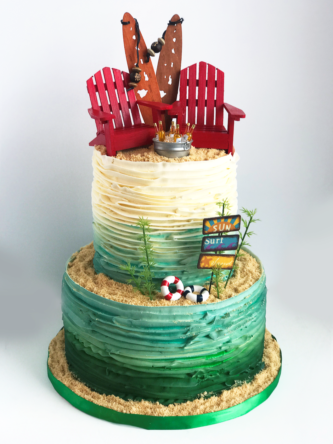 Whippt Beach inspired cake design 2017