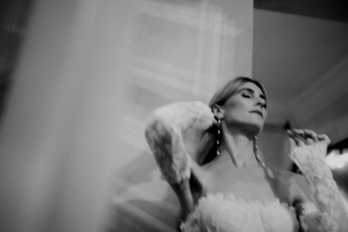 bride getting ready borgo santo pietro exclusive wedding tuscany