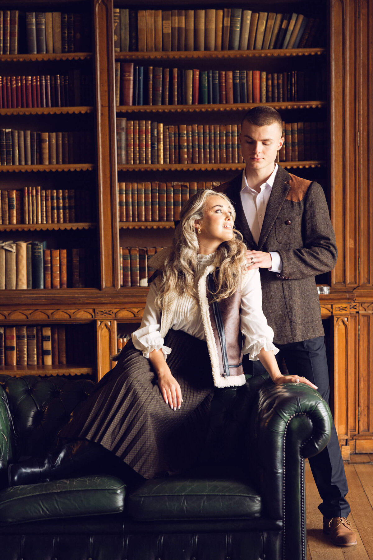 A wedding engagement photo shoot at Luttrellstown castle in Dublin Ireland