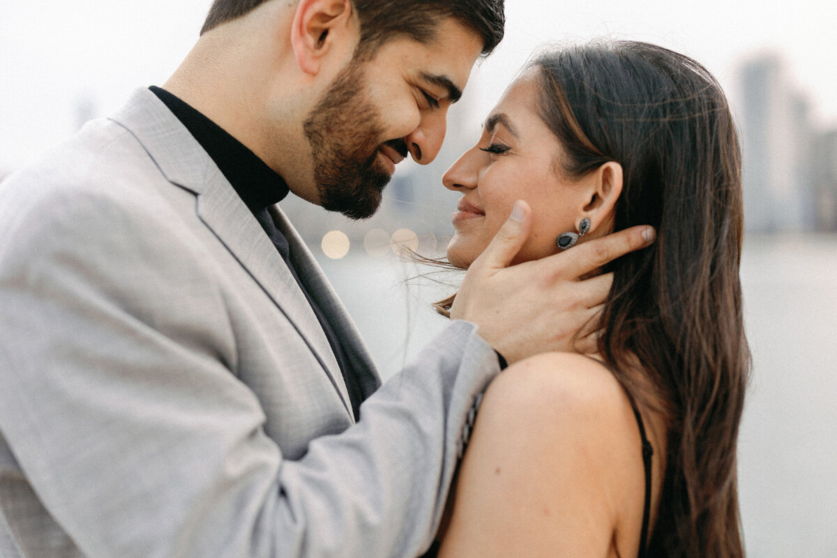 An engagement photo taken at Cathedral Rock in Sedona Arizona