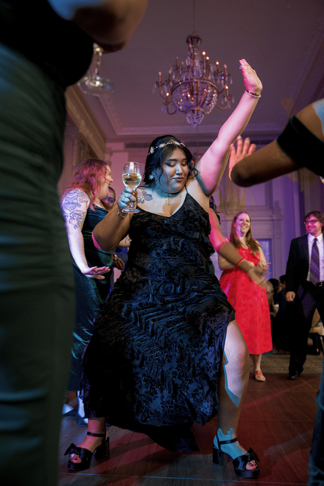 bride dancing wedding reception