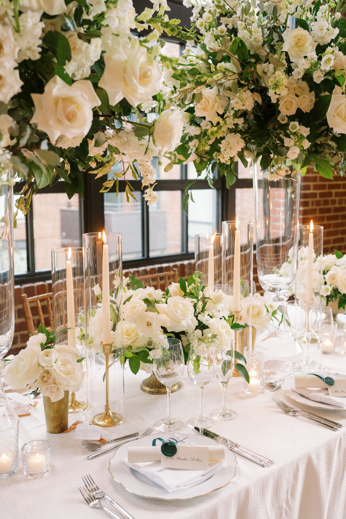 Wedding table design at Ritz Carlton Georgetown