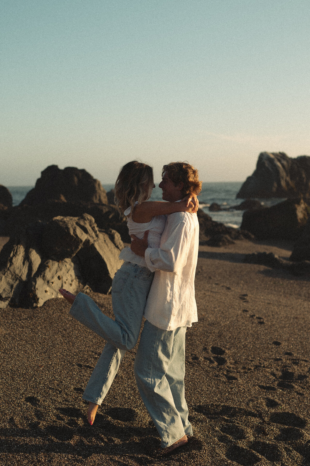 Whimsical Engagement Couples Photoshoot - Sonoma Coast, California