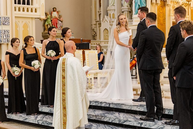 Wedding Ceremony at St. Mary’s in Evansville117