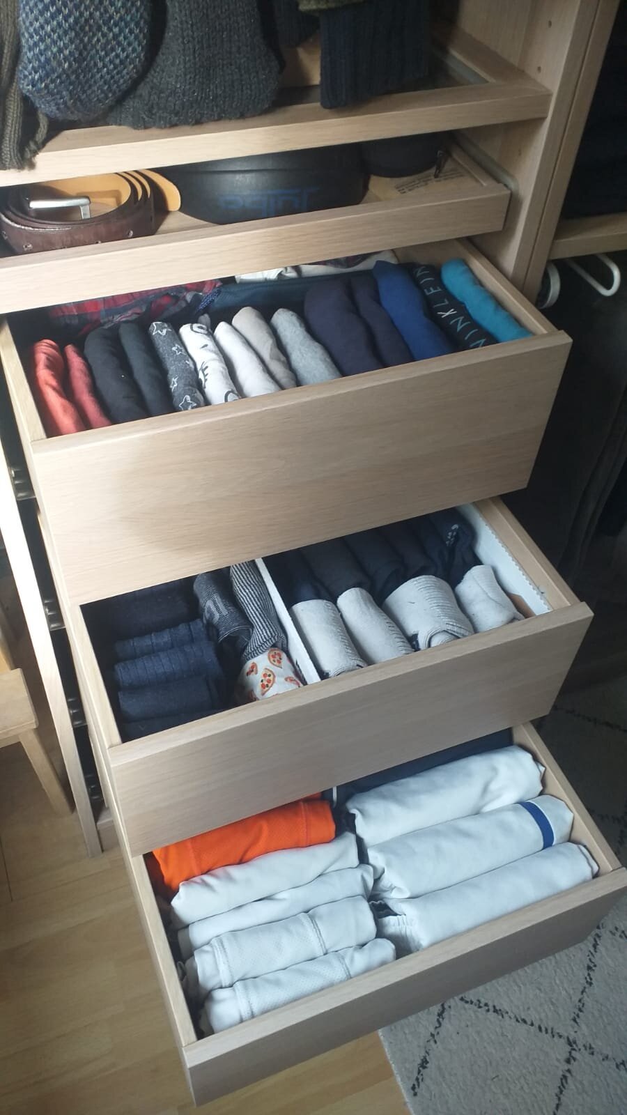 Tiroirs rangement vertical