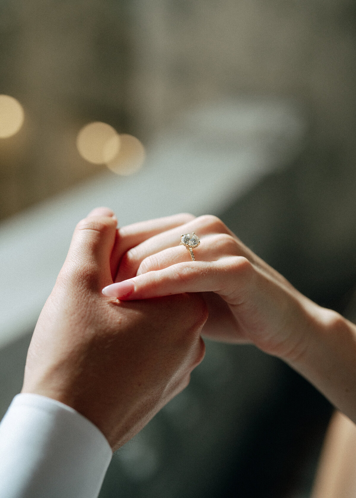 Couple during golden hour engagement shoot in Boise, Idaho wedding/elopement - photographed by The Storytellers