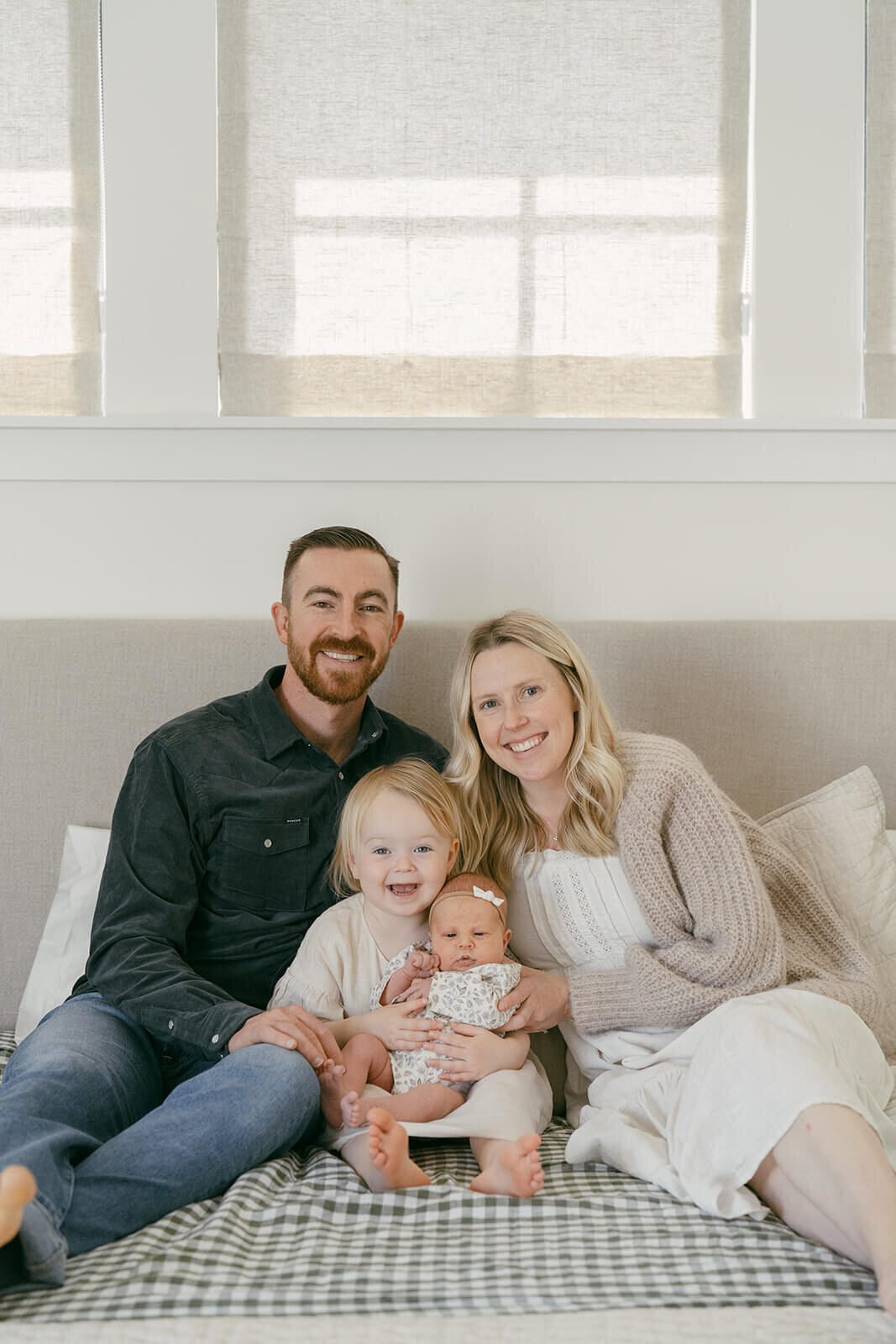 In home newborn family photos by San Luis Obispo Family Photographer Photography by Samantha Anne