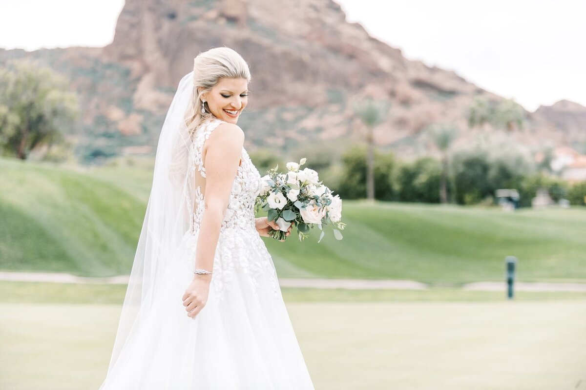 Mountain Shadows Resort Bride Arizona Wedding Photographers