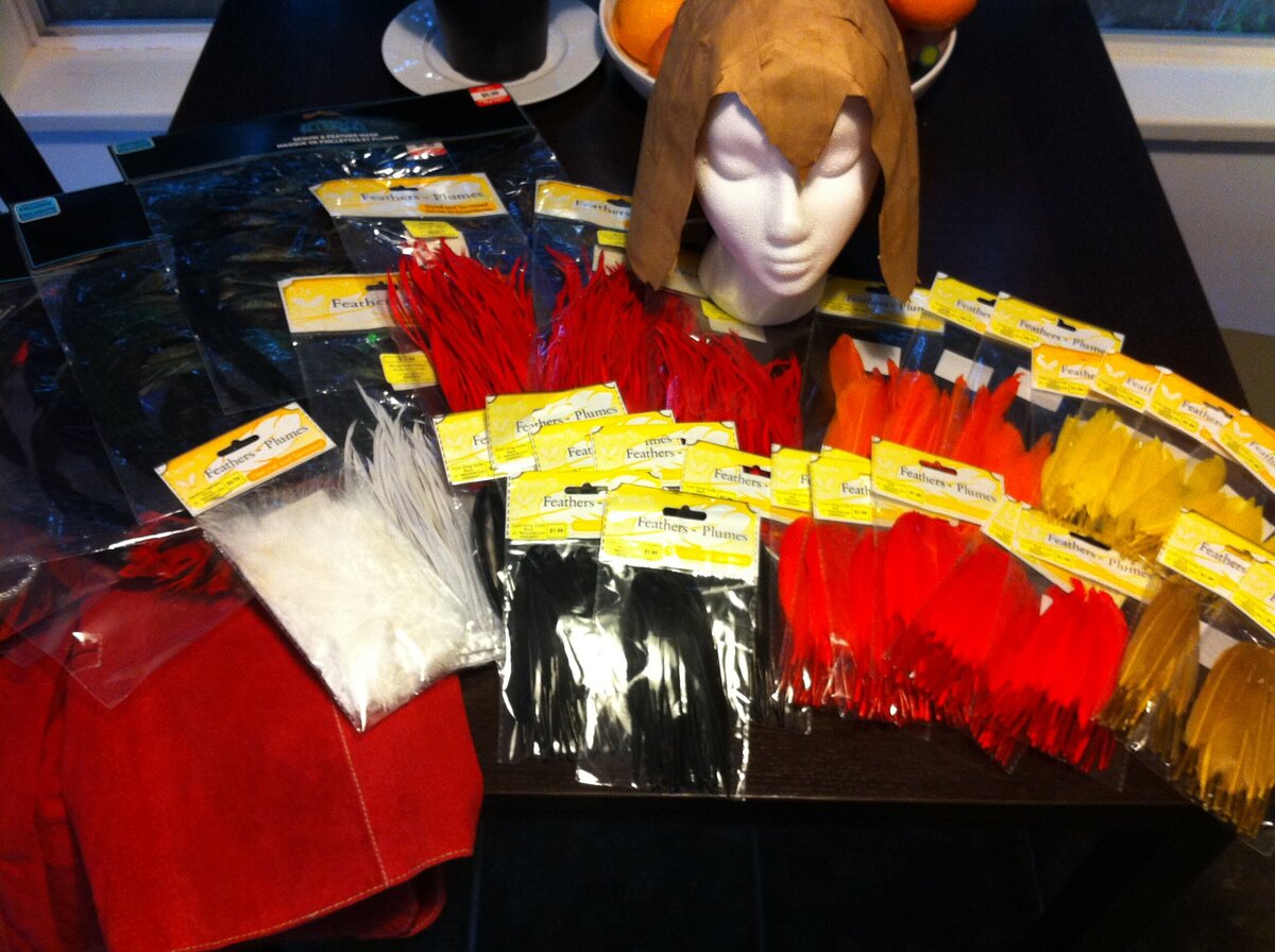 Feathers For SuperCock Costume Design 2013