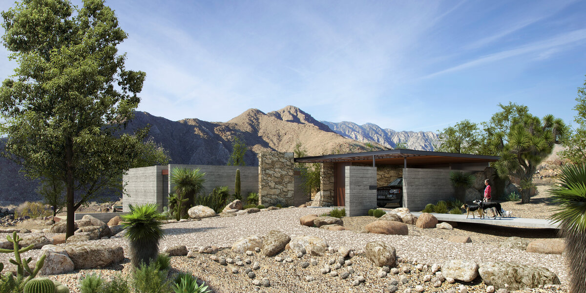 Desert Palisades residence designed by Los Angeles architect, Sean Lockyer