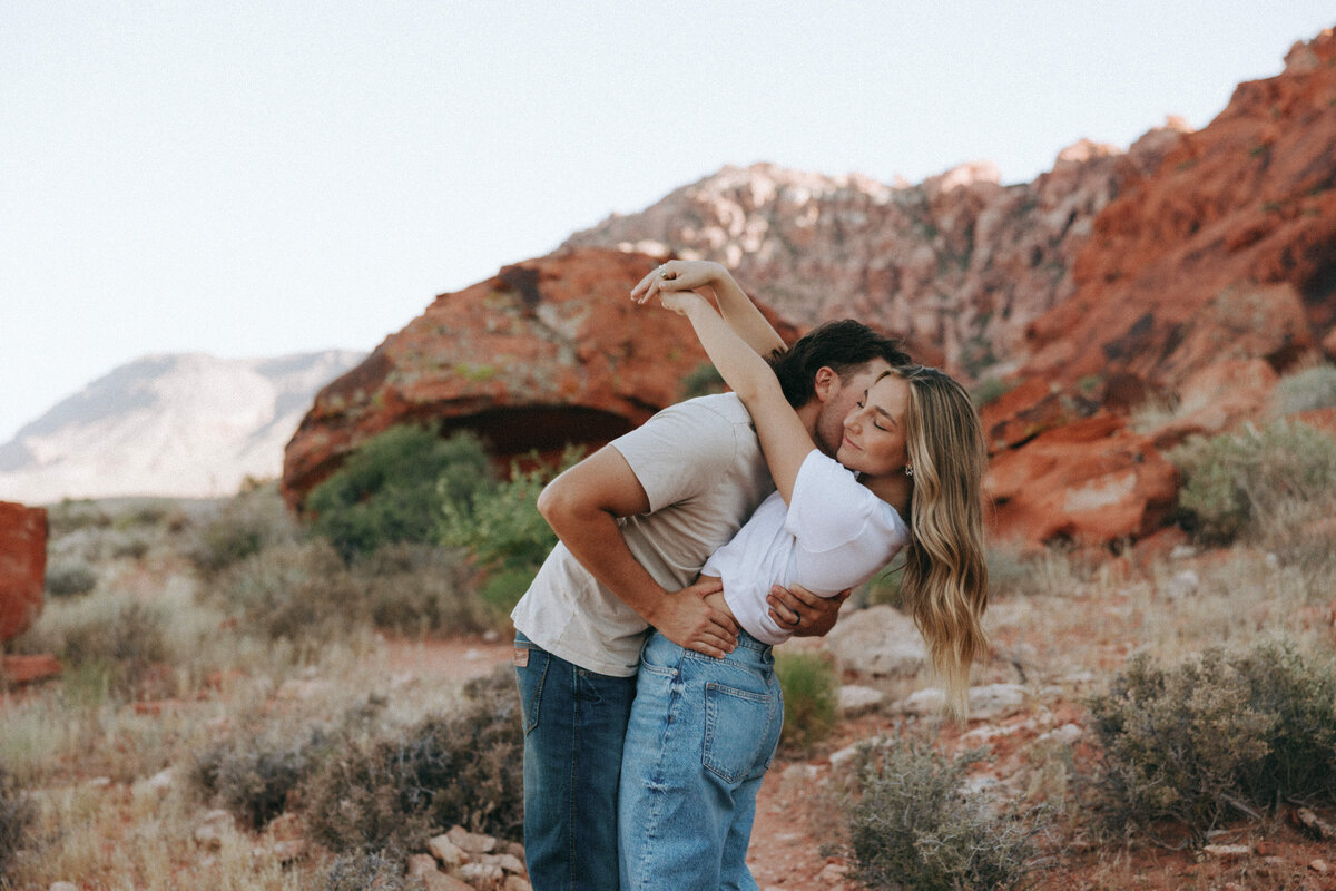 Sierah & Andrew Couples Photoshoot| Calico Basin Las Vegas Nevada|  Megan Badia Photography-11
