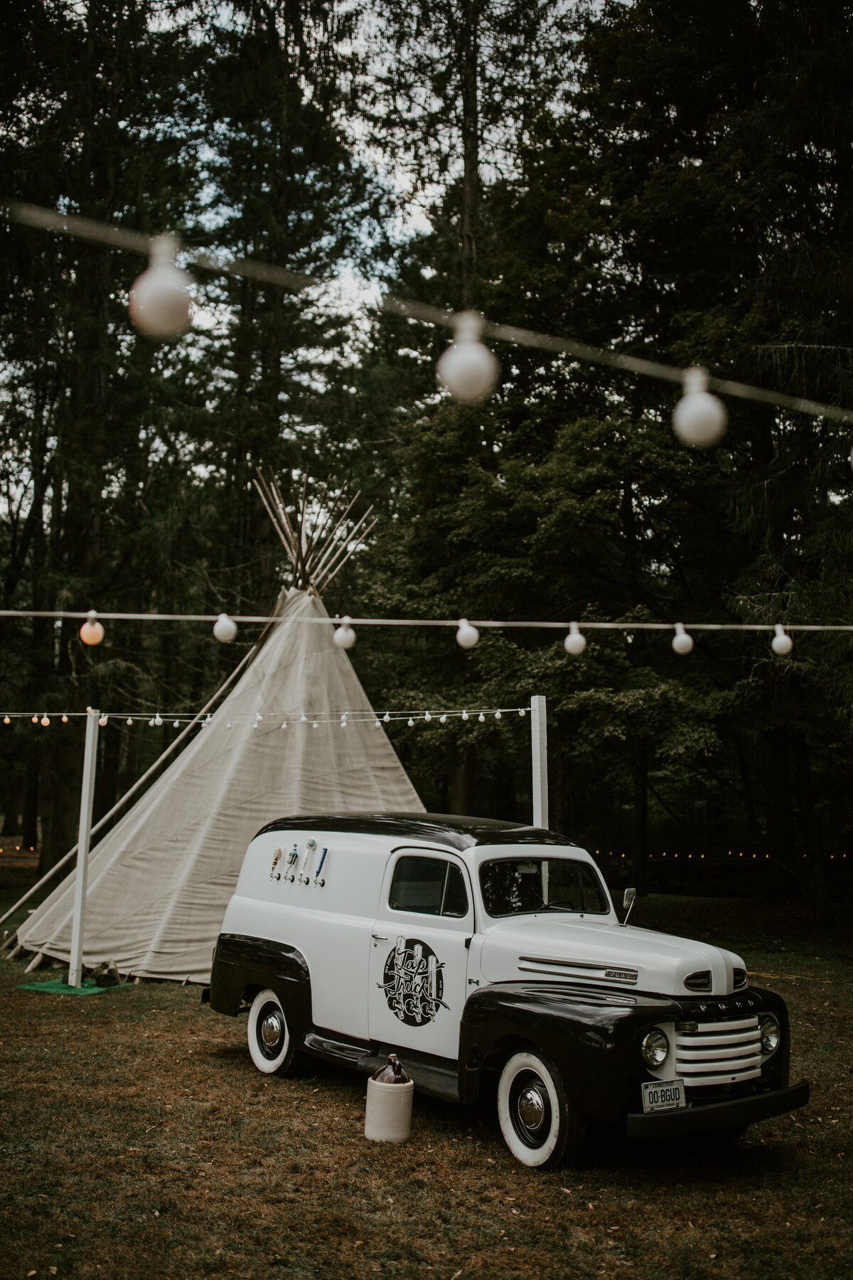 Tap Truck at New England glamping wedding