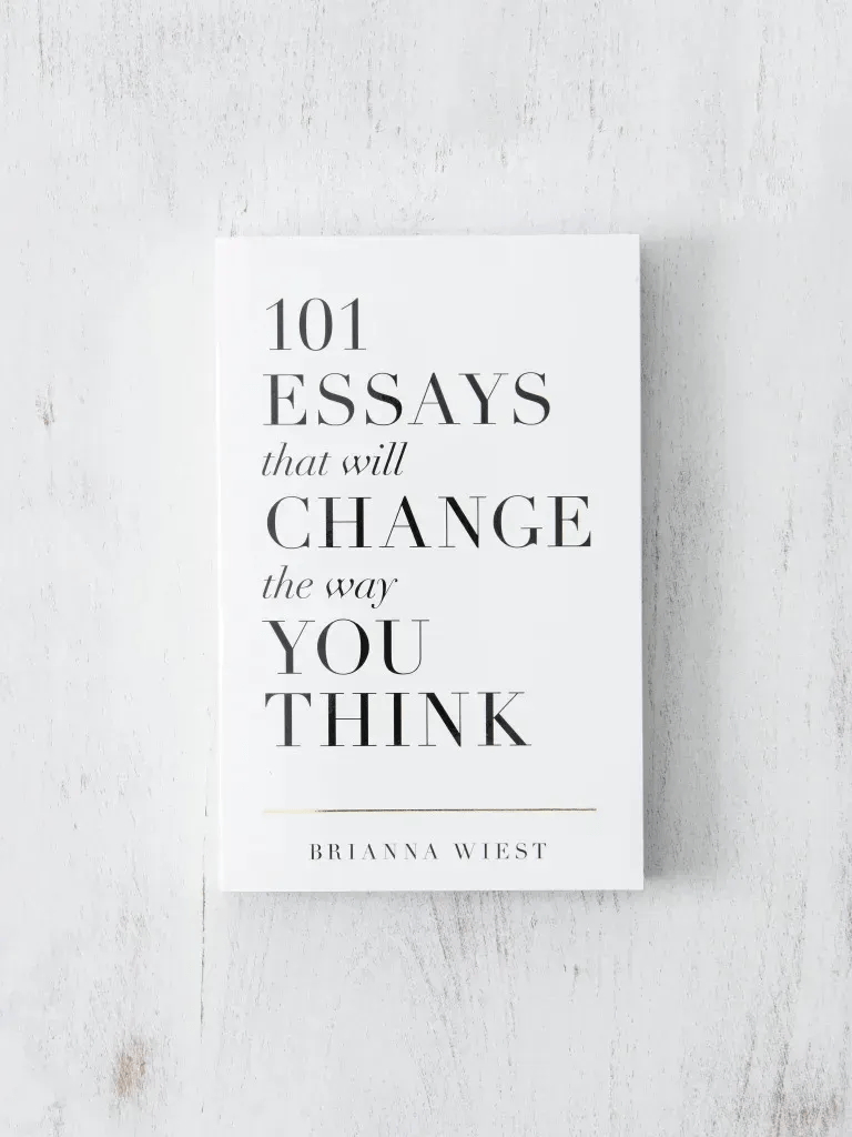 Peak Interactive Wellness recommended book 101 Essays That Will Change The Way You Think by Brianna Wiest, available in Denver and Greenwood Village to support personal growth and mental wellness.
