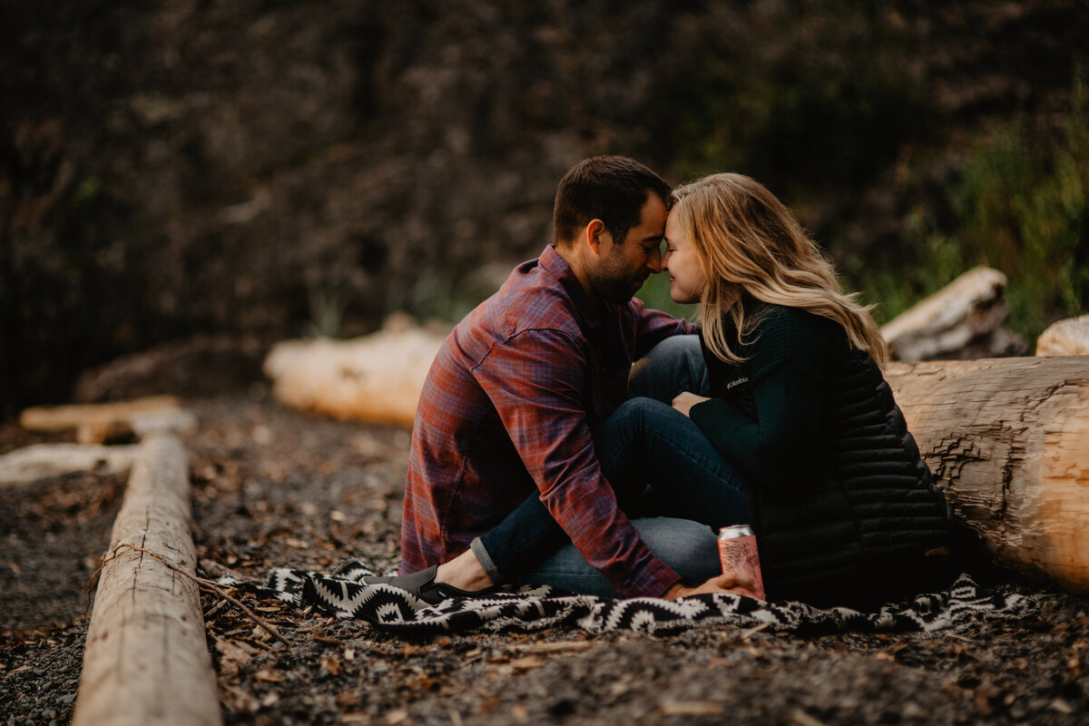 Summer Golden Hour Neck Point Beach Engagement349