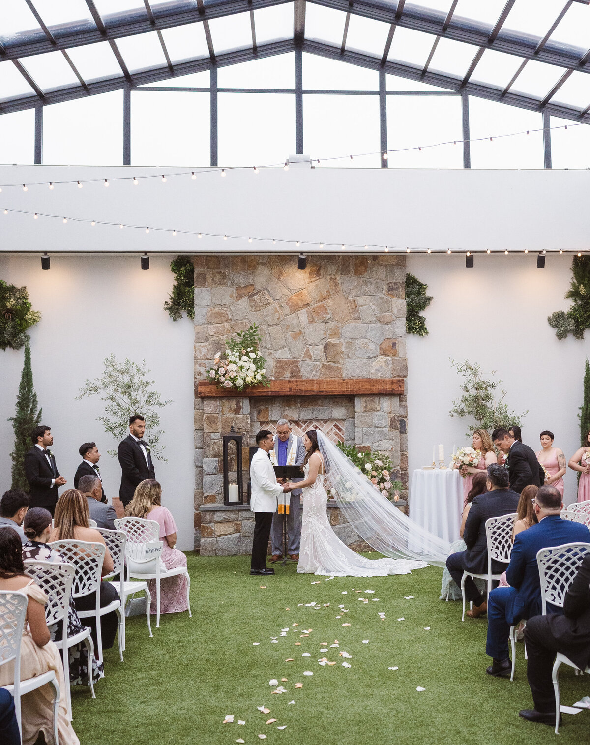 the ceremony has the best rain plan at perona farms the reserve
