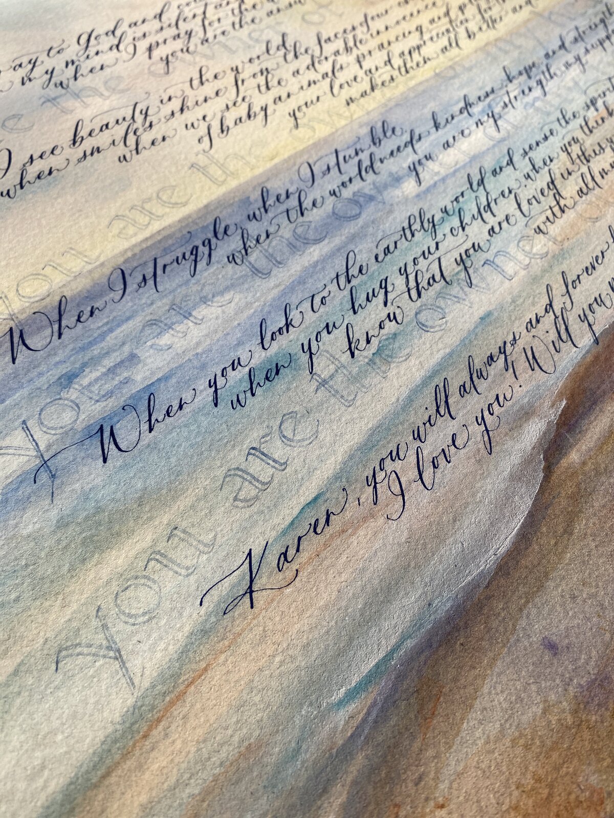 calligraphy commission poem