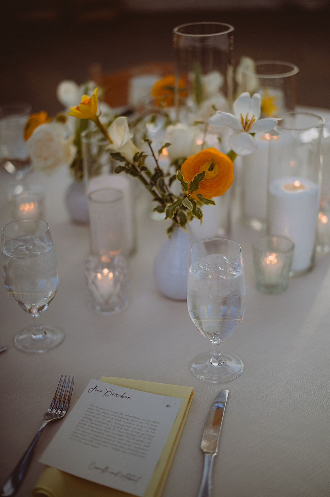 garden bud vase and candle collection table centerpiece