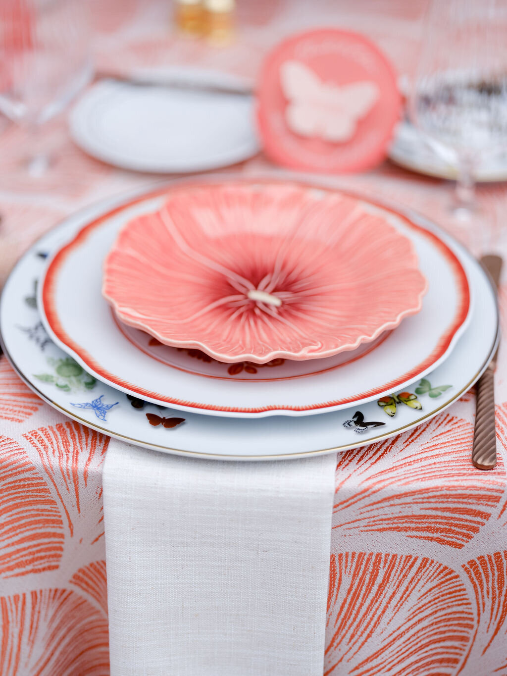 place setting close up