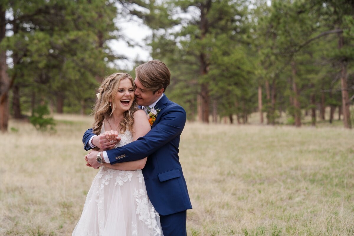 summer colorado deer creek valley ranch wedding