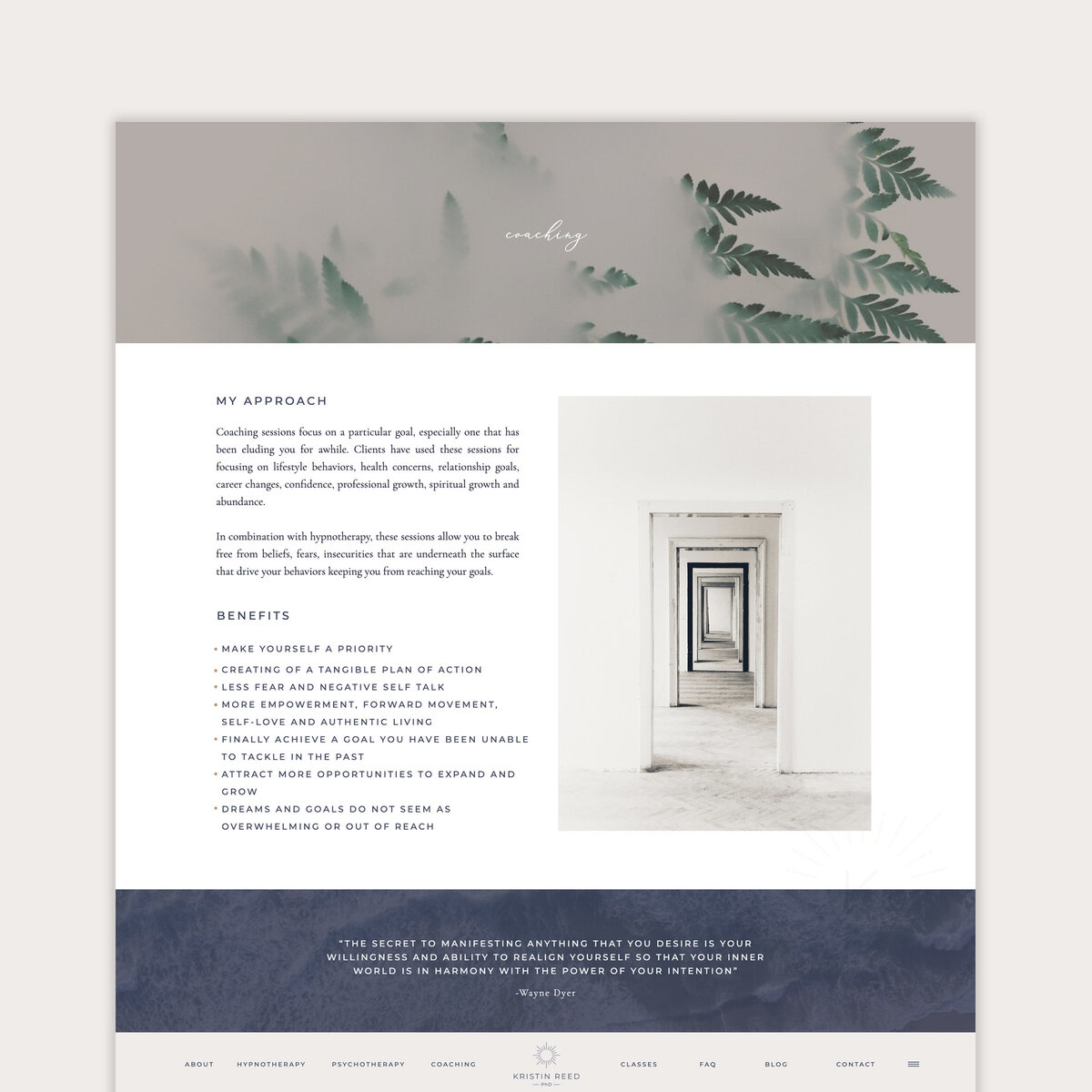 Custom Web Design & Branding  | Heather Jones Creative | Kristin Reed