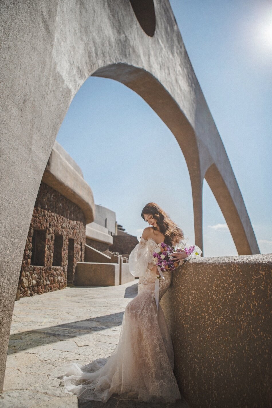 Destination wedding photoshoot, Ricca Sposa Couture dress.