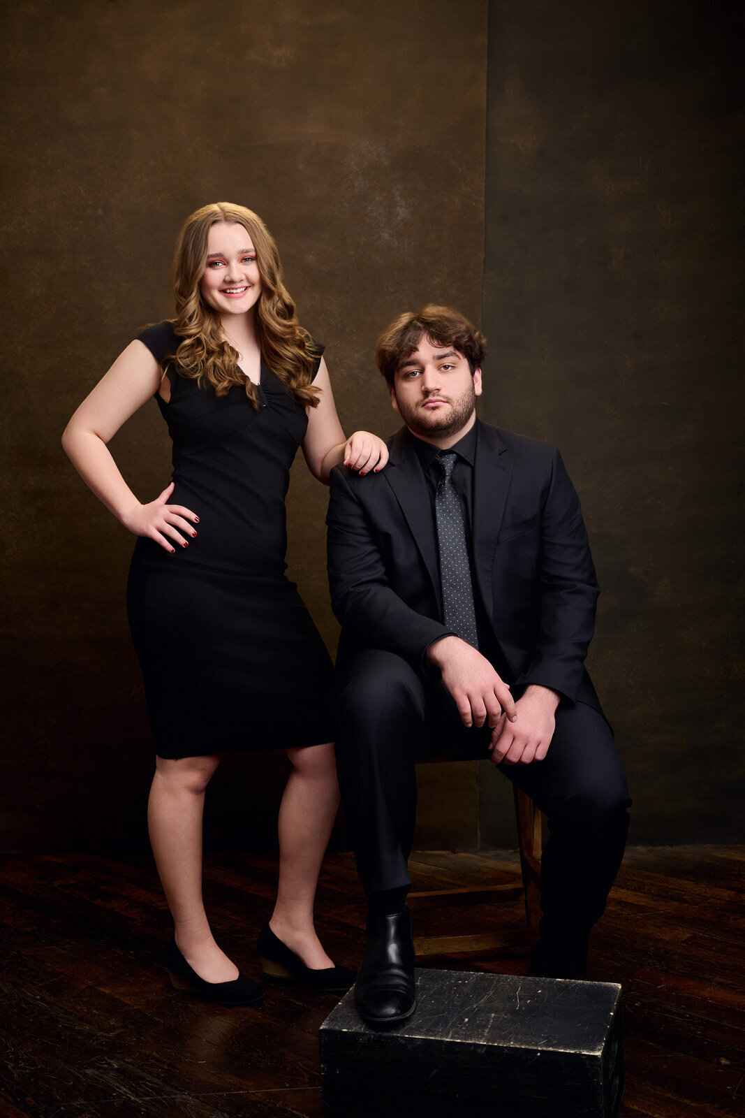 Classic Family Portrait with Two People in Formal Attire-62