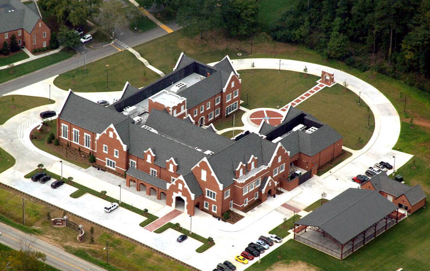 Aerial view at Darlington Middle School