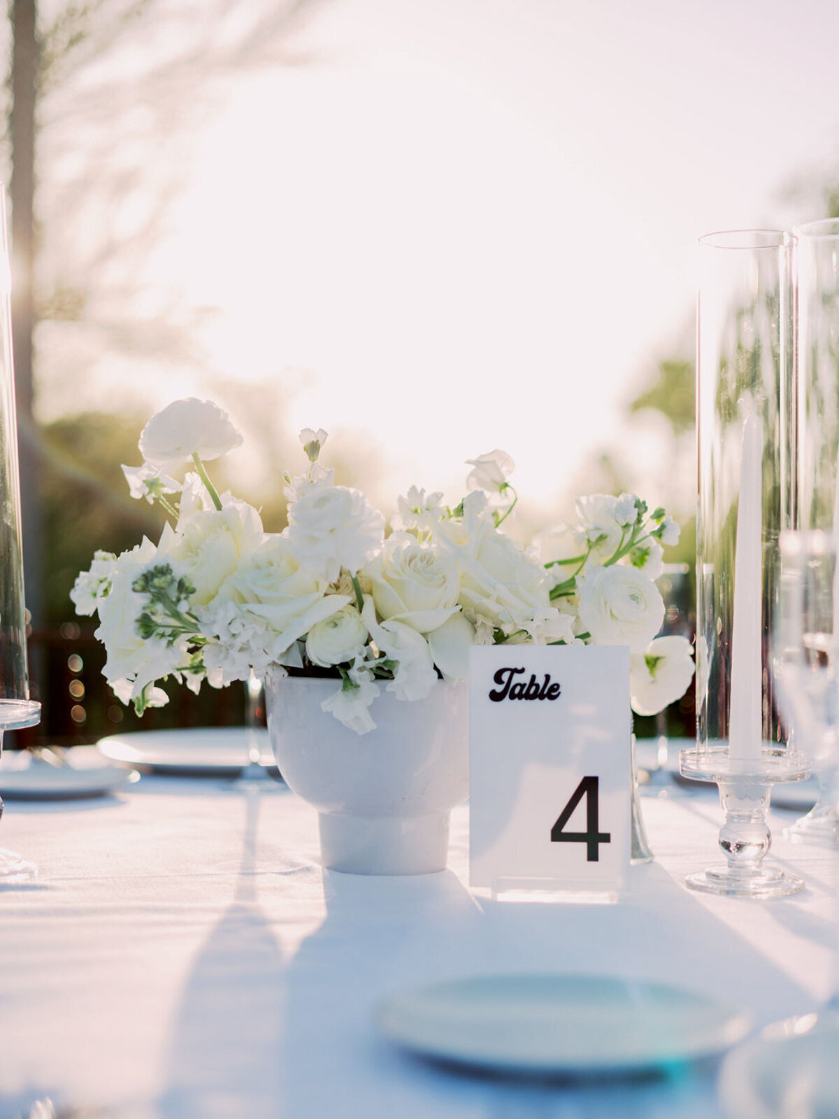 black-white-retro-wedding-table-number-centerpiece