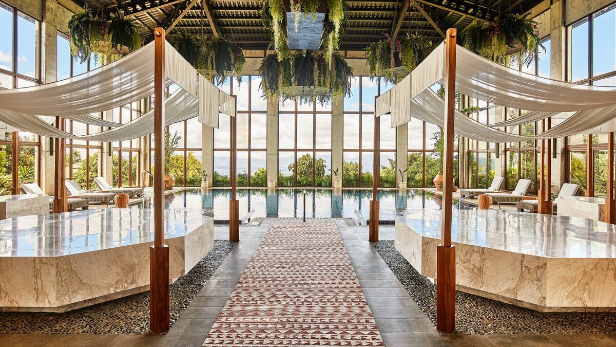Luxury pool at a the Rica-Hacienda hotel in Costa
