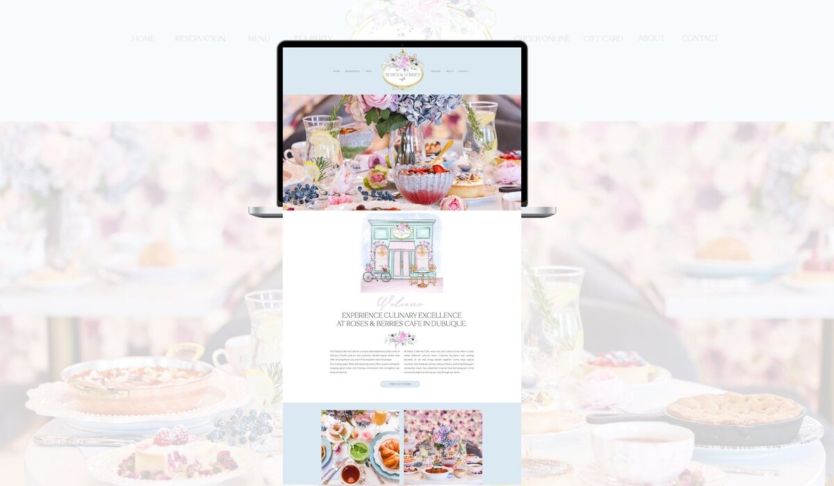 brand design for a pastel coffee shop24