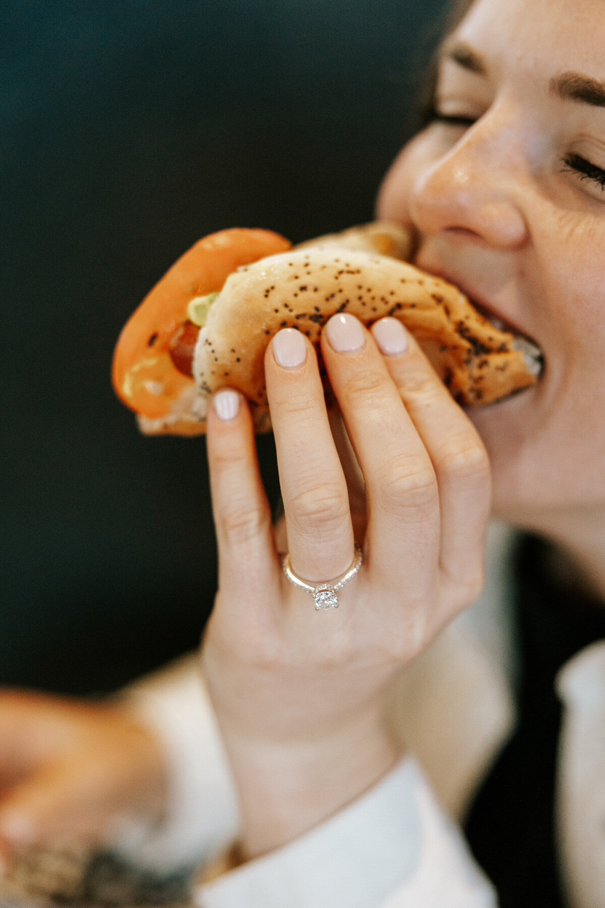 creative fun chicago flash engagement photos at Portillos Hotdogs-32-ed-lucy