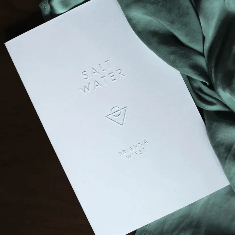 Peak Interactive Wellness recommended book Salt Water by Brianna Wiest, available in the Denver and Greenwood Village shop to support mental health and self-reflection.