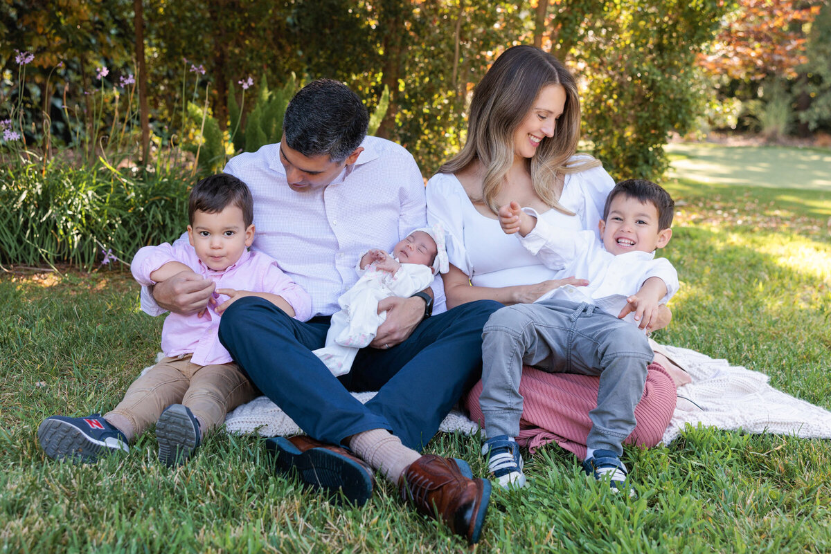 Family session in Menlo park california