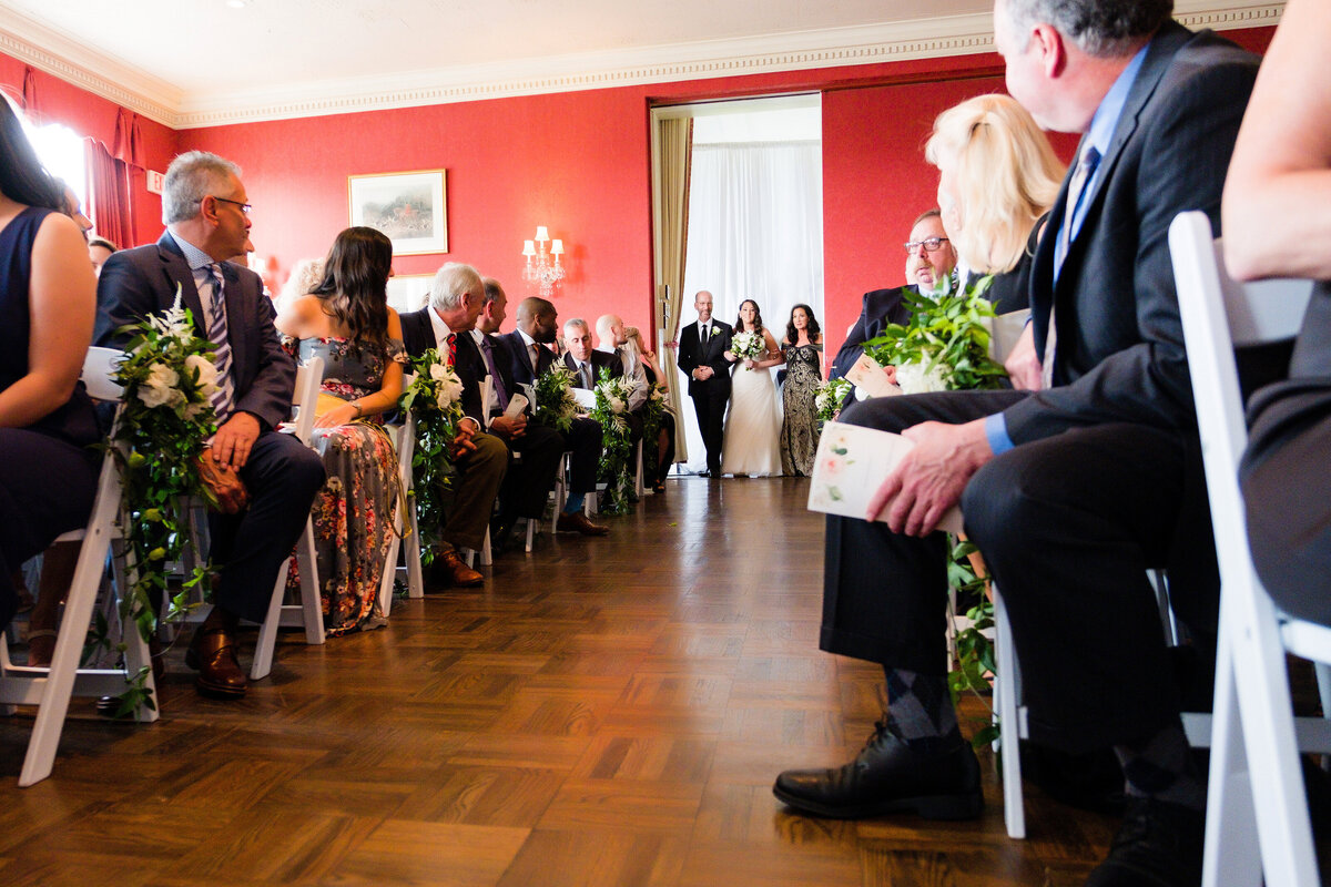 wedding ceremony at Allegheny Country Club in Sewickley