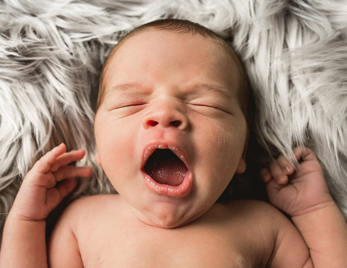 lifestyle newborn baby yawning-1