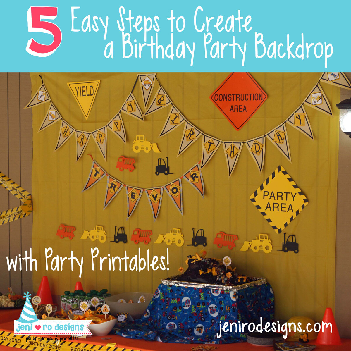 5 steps to create a party backdrop