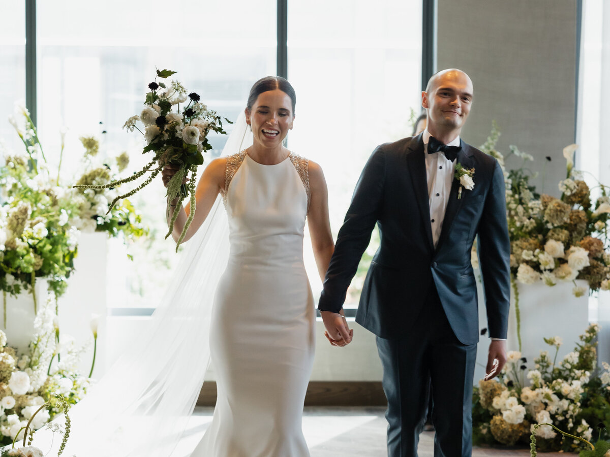 Bride and Groom wedding exit