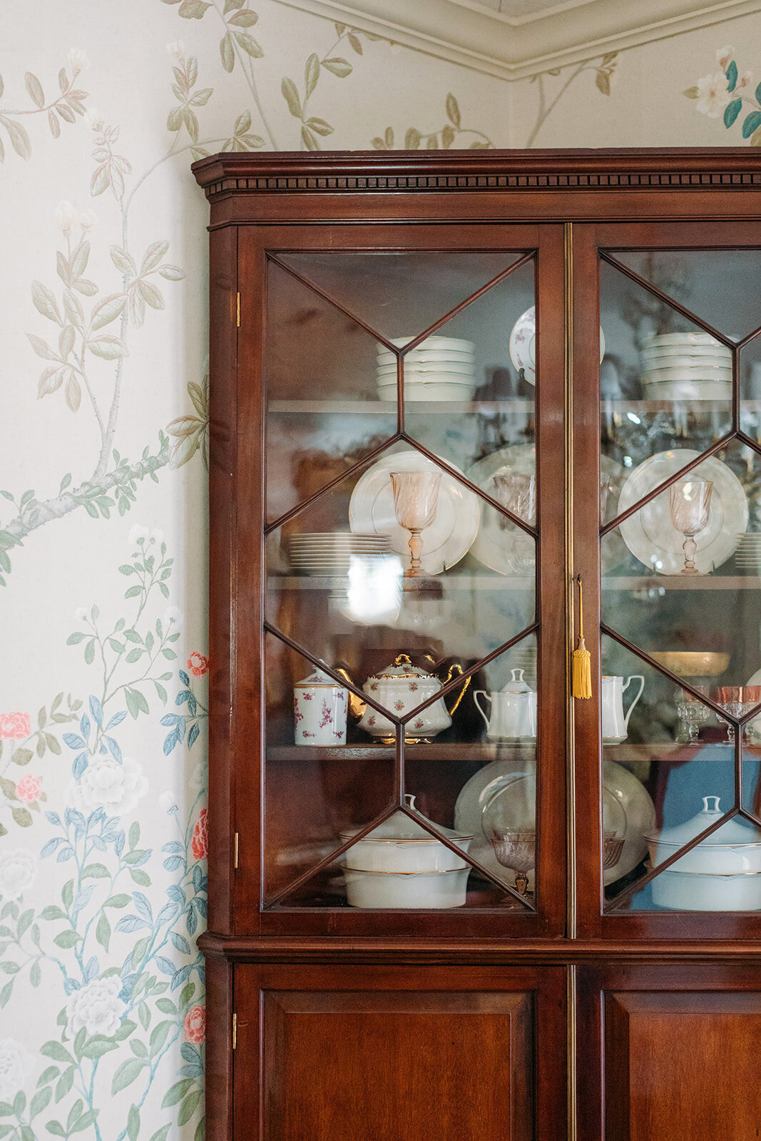 Traditional Antique China Cabinet