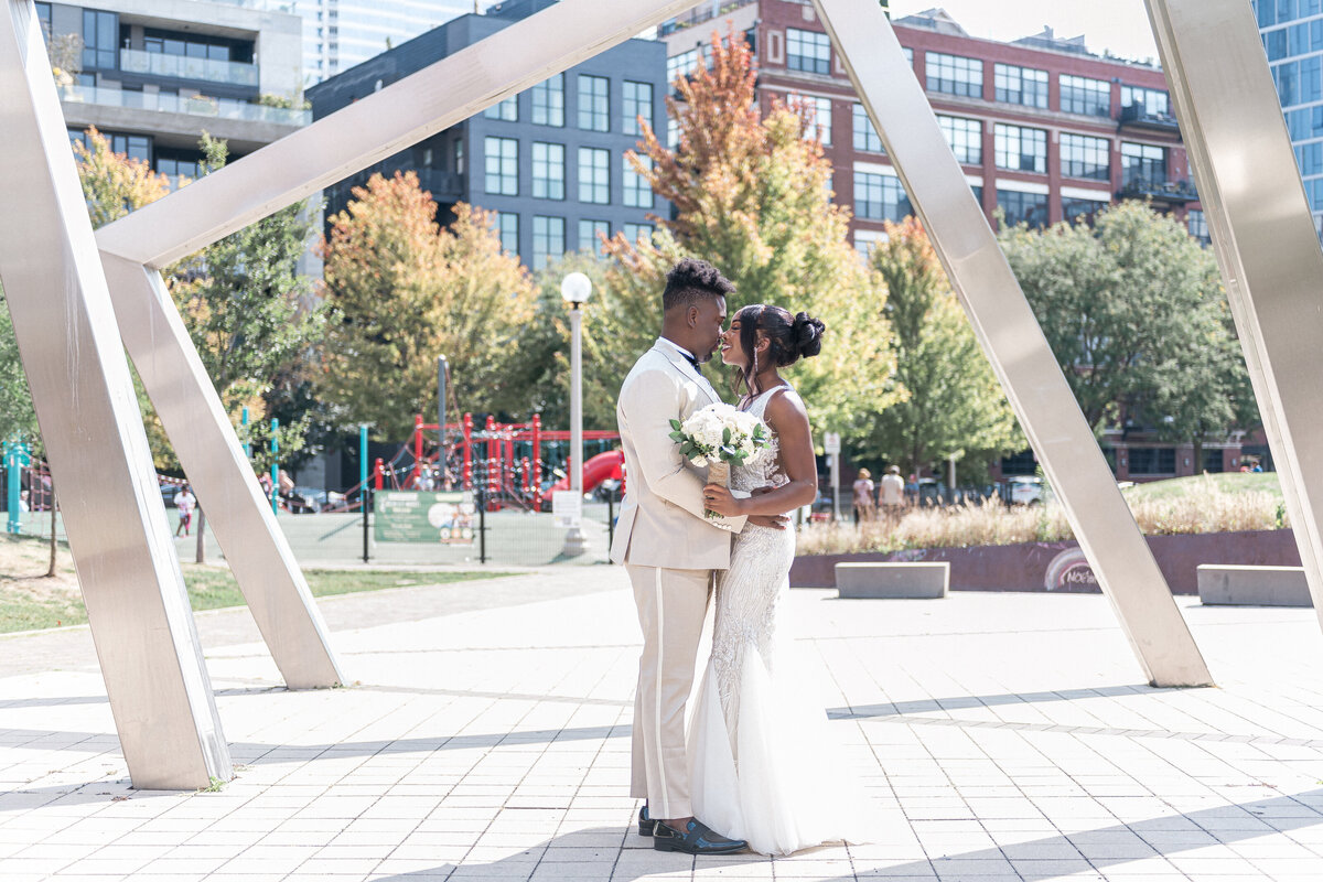 Candid dancing moment at wedding party