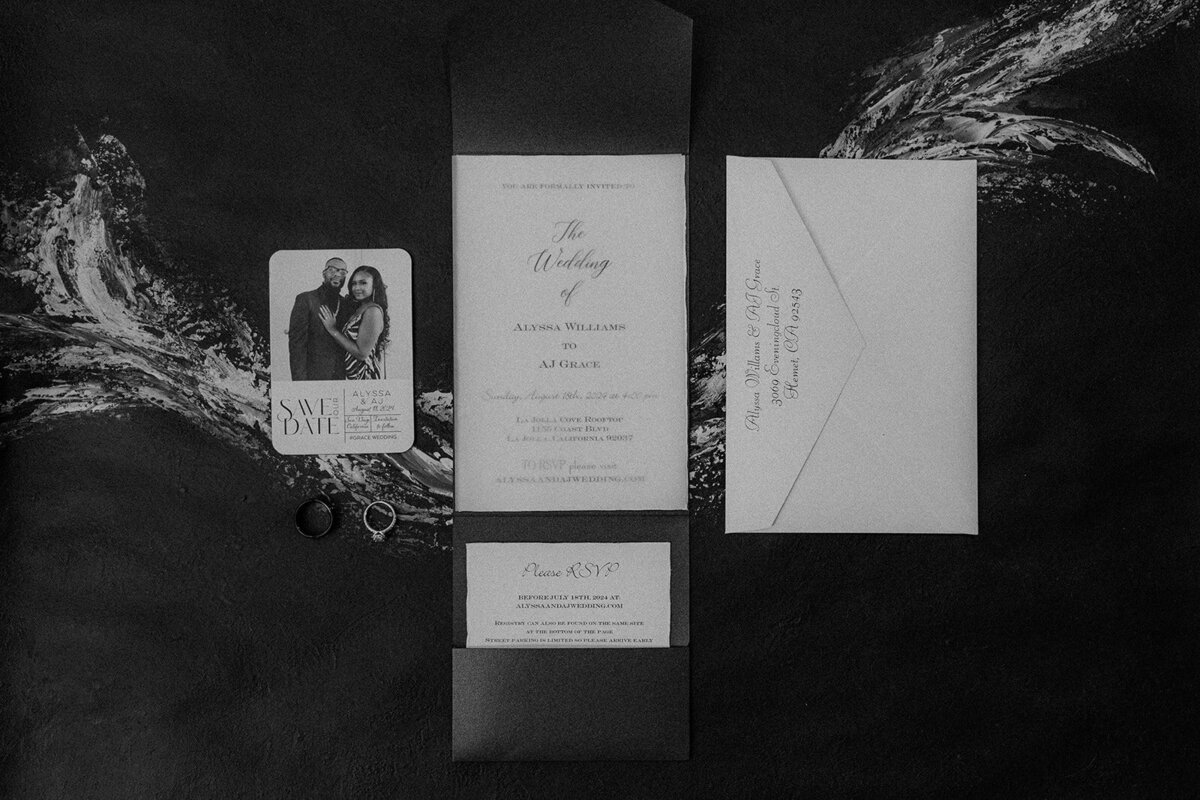 San Diego wedding invitations