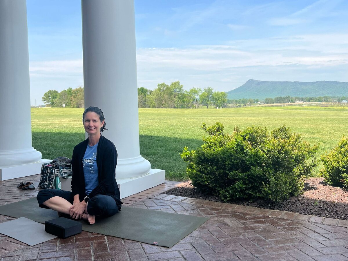 Yoga at Brix & Columns Vineyards