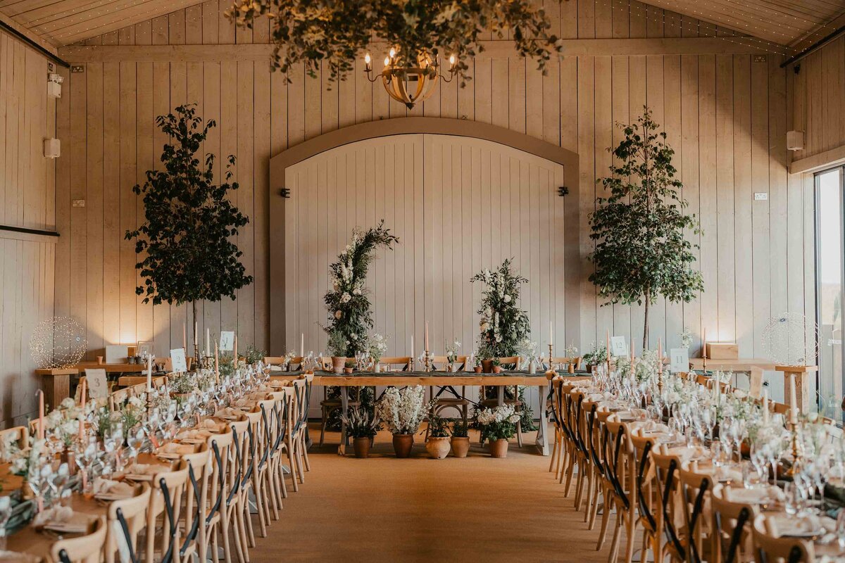 Primrose hill farm beautiful reception setup-1